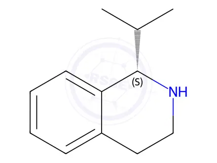 Chemical structure of Isoquinoline, 1,2,3,4-tetrahydro-1-(1-methylethyl)-, (S)-(9CI)