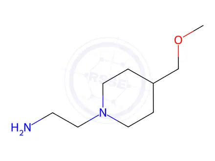 Chemical structure of 2-(4-(Methoxymethyl)piperidin-1-yl)ethanamine