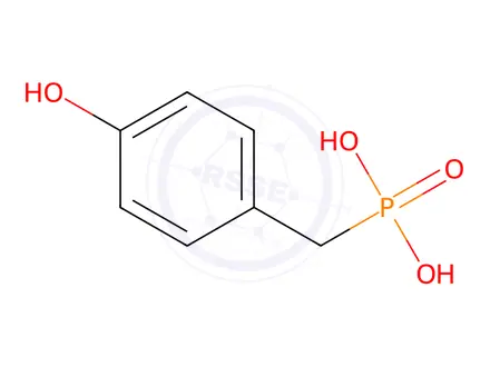 Chemical structure of 4-Hydroxybenzylphosphonic Acid