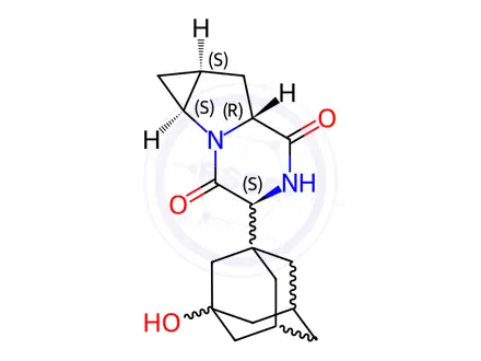 Chemical structure of Saxagliptin Impurity 2