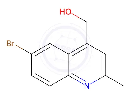 Chemical structure of (6-Bromo-2-methylquinolin-4-yl)methanol