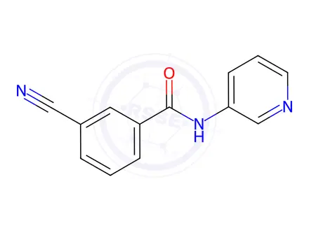 Chemical structure of 3-Cyano-N-(pyridin-3-yl)benzamide