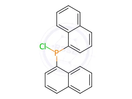 Chemical structure of Bis(1-naphthyl)chlorophosphine,