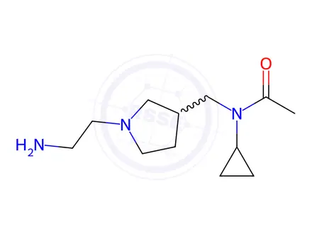 Chemical structure of N-[1-(2-Amino-ethyl)-pyrrolidin-3-ylmethyl]-N-cyclopropyl-acetamide