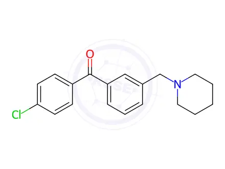 Chemical structure of 4'-Chloro-3-piperidinomethyl benzophenone