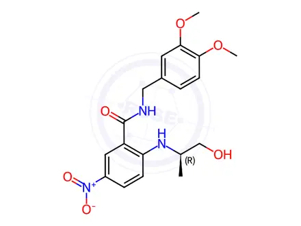 Chemical structure of Xanthoanthrafil Impurity 3 ((R)-Xanthoanthrafil)