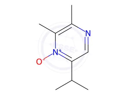 Chemical structure of Pyrazine, 2,3-dimethyl-5-(1-methylethyl)-, 4-oxide (9CI)