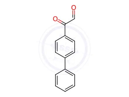 Chemical structure of 4-Biphenylglyoxal, monosodium bisulphite