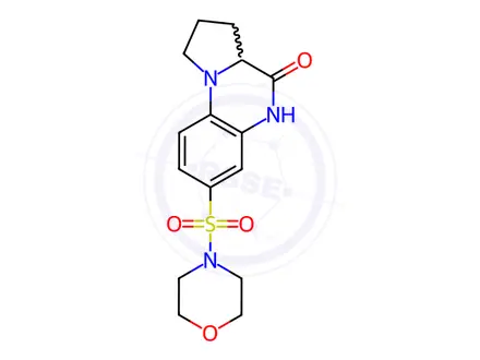 Chemical structure of 7-(morpholinosulfonyl)-1,2,3,3a-tetrahydropyrrolo[1,2-a]quinoxalin-4(5H)-one