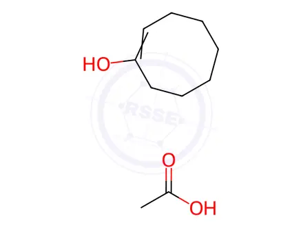 Chemical structure of 1-Cycloocten-1-ol 1-Acetate