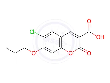 Chemical structure of 6-Chloro-7-isobutoxy-2-oxo-2H-chromene-3-carboxylic acid