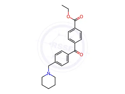 Chemical structure of 4-Carboethoxy-4'-piperidinomethyl benzophenone
