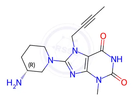 Chemical structure of Linagliptin Impurity P