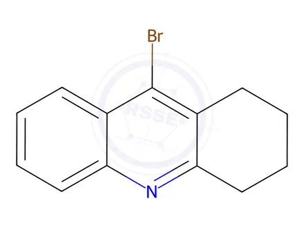 Chemical structure of Acridine, 9-bromo-1,2,3,4-tetrahydro-