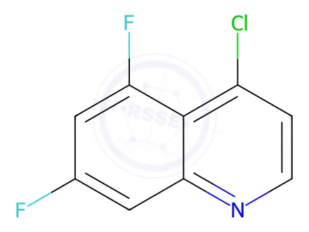 Chemical structure of 4-Chloro-5,7-difluoroquinoline