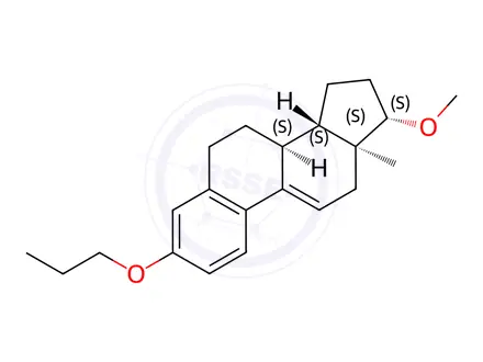 Chemical structure of Promestriene Impurity 1 (Delta-9,11-Promestriene)