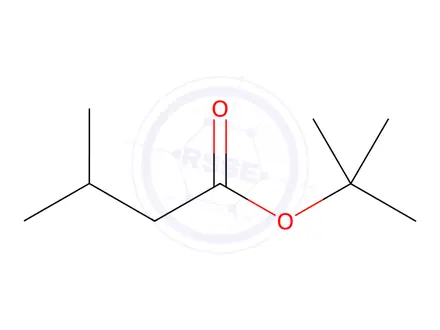 Chemical structure of Butanoic acid, 3-Methyl-, 1,1-diMethylethyl ester