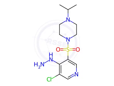 Chemical structure of 1-((5-Chloro-4-hydrazinylpyridin-3-yl)sulfonyl)-4-isopropylpiperazine