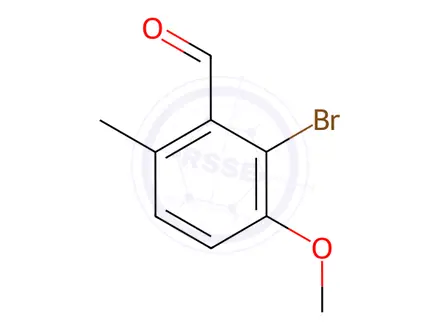 Chemical structure of 2-Bromo-3-methoxy-6-methylbenzaldehyde