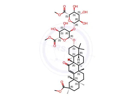 Chemical structure of Glycyrrhizic Acid Impurity 48