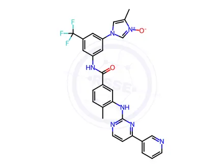 Chemical structure of Nilotinib N-Oxide Impurity 1