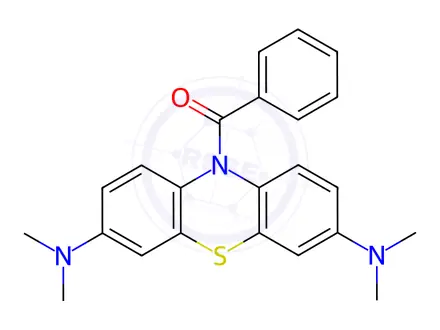 Chemical structure of Benzoyl Leuco Methylene Blue