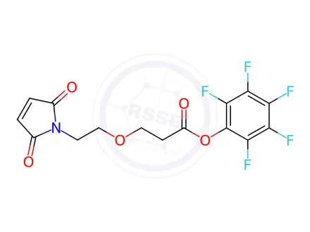 Chemical structure of Perfluorophenyl 3-(2-(2,5-dioxo-2,5-dihydro-1H-pyrrol-1-yl)ethoxy)propanoate