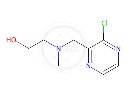 Chemical structure of 2-(((3-Chloropyrazin-2-yl)methyl)(methyl)amino)ethanol