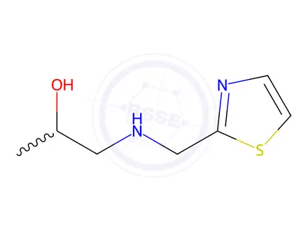 Chemical structure of 1-((Thiazol-2-ylmethyl)amino)propan-2-ol dihydrochloride