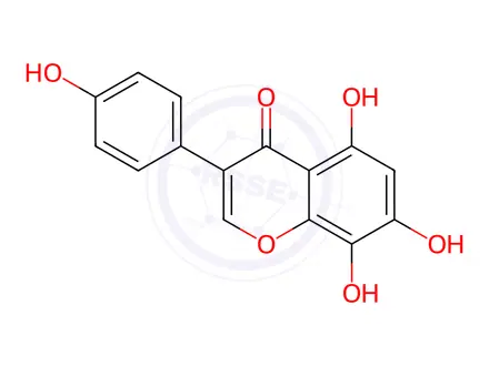 Chemical structure of 8-Hydroxygenistein