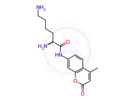Chemical structure of H-Lys-AMC