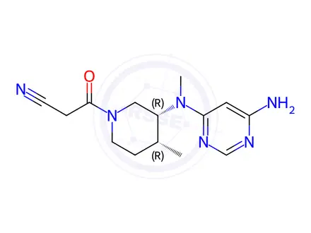 Chemical structure of Tofacitinib Impurity TBA