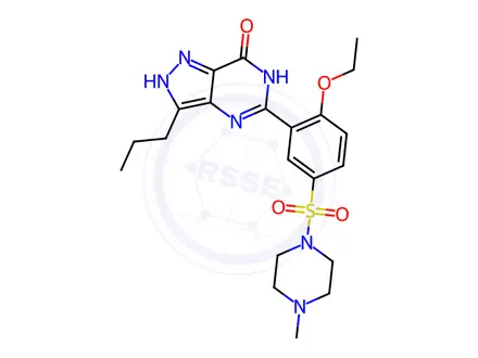 Chemical structure of Sildenafil Impurity 10