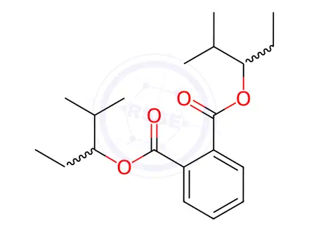 Chemical structure of Bis(1-​ethyl-​2-​methylpropyl) Phthalate