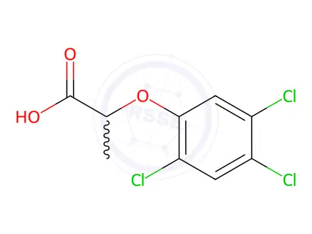 Chemical structure of Fenoprop (2,4,5-TP)