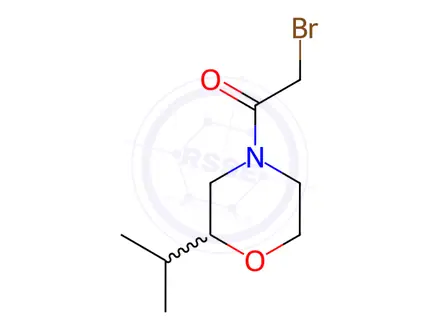 Chemical structure of 2-Bromo-1-(2-isopropylmorpholino)ethan-1-one