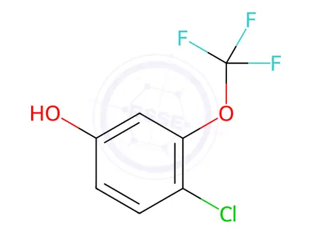 Chemical structure of 4-Chloro-3-(trifluoromethoxy)phenol