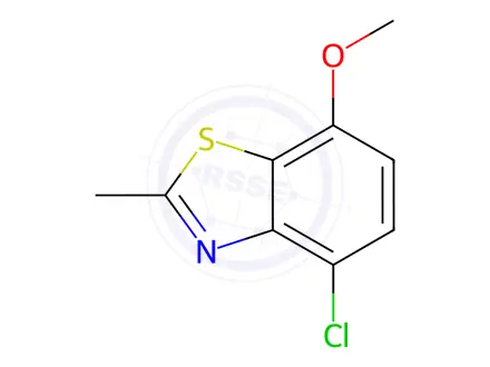 Chemical structure of Benzothiazole, 4-chloro-7-methoxy-2-methyl-(9CI)