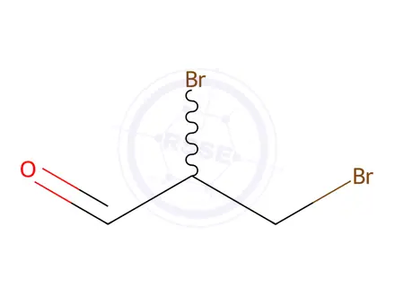 Chemical structure of 2,3-dibromopropanal