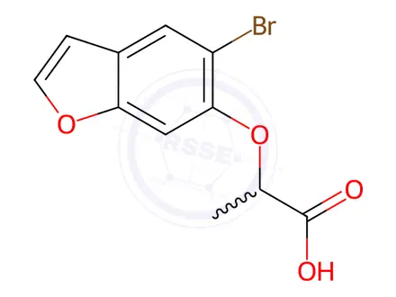 Chemical structure of 2-((5-Bromobenzofuran-6-yl)oxy)propanoic acid
