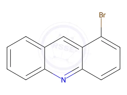 Chemical structure of Acridine, 1-bromo-