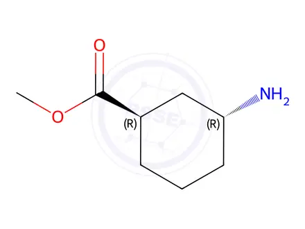 Chemical structure of Methyl (1R,3R)-3-aminocyclohexane-1-carboxylate