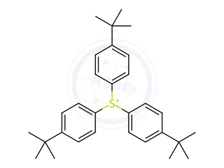 Chemical structure of Tris(4-tert-butylphenyl)sulfonium perfluorobutanesulfo