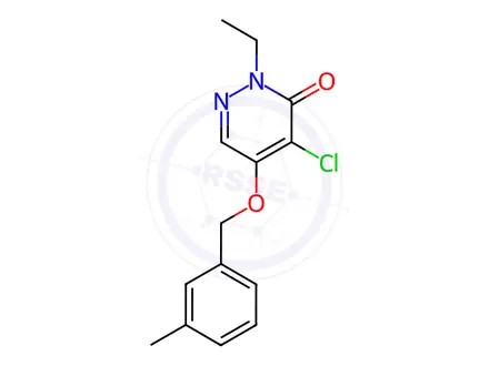 Chemical structure of 4-Chloro-2-ethyl-5-((3-methylbenzyl)oxy)pyridazin-3(2H)-one
