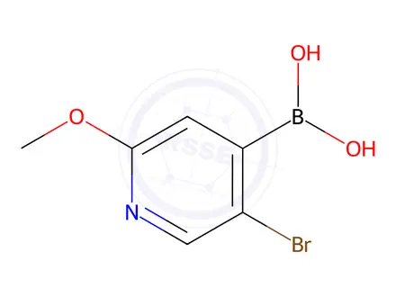 Chemical structure of (5-bromo-2-methoxypyridin-4-yl)boronic acid