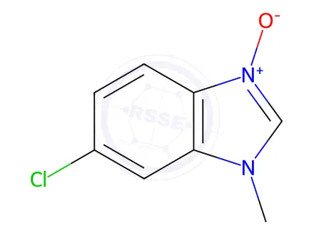 Chemical structure of Benzimidazole,6-chloro-1-methyl-,3-oxide(8CI)