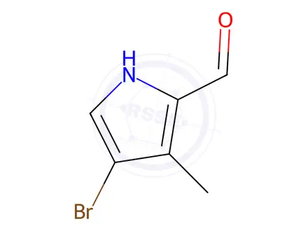 Chemical structure of 4-Bromo-3-methyl-1H-pyrrole-2-carbaldehyde