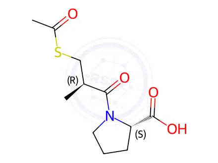 Chemical structure of Captopril Related Compound 7
