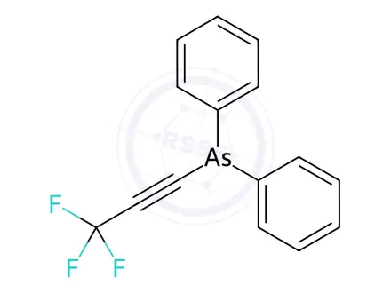Chemical structure of Diphenyl(3,3,3-trifluoro-1-propynyl)arsine