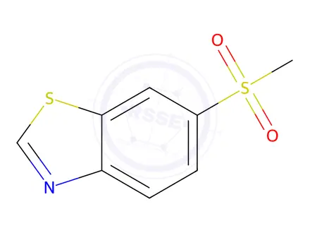 Chemical structure of Benzothiazole, 6-(methylsulfonyl)-(9CI)